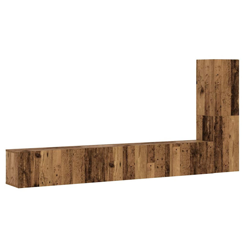 Blackert Unfinished Entertainment Centre for TVs up to 88", Old Wood