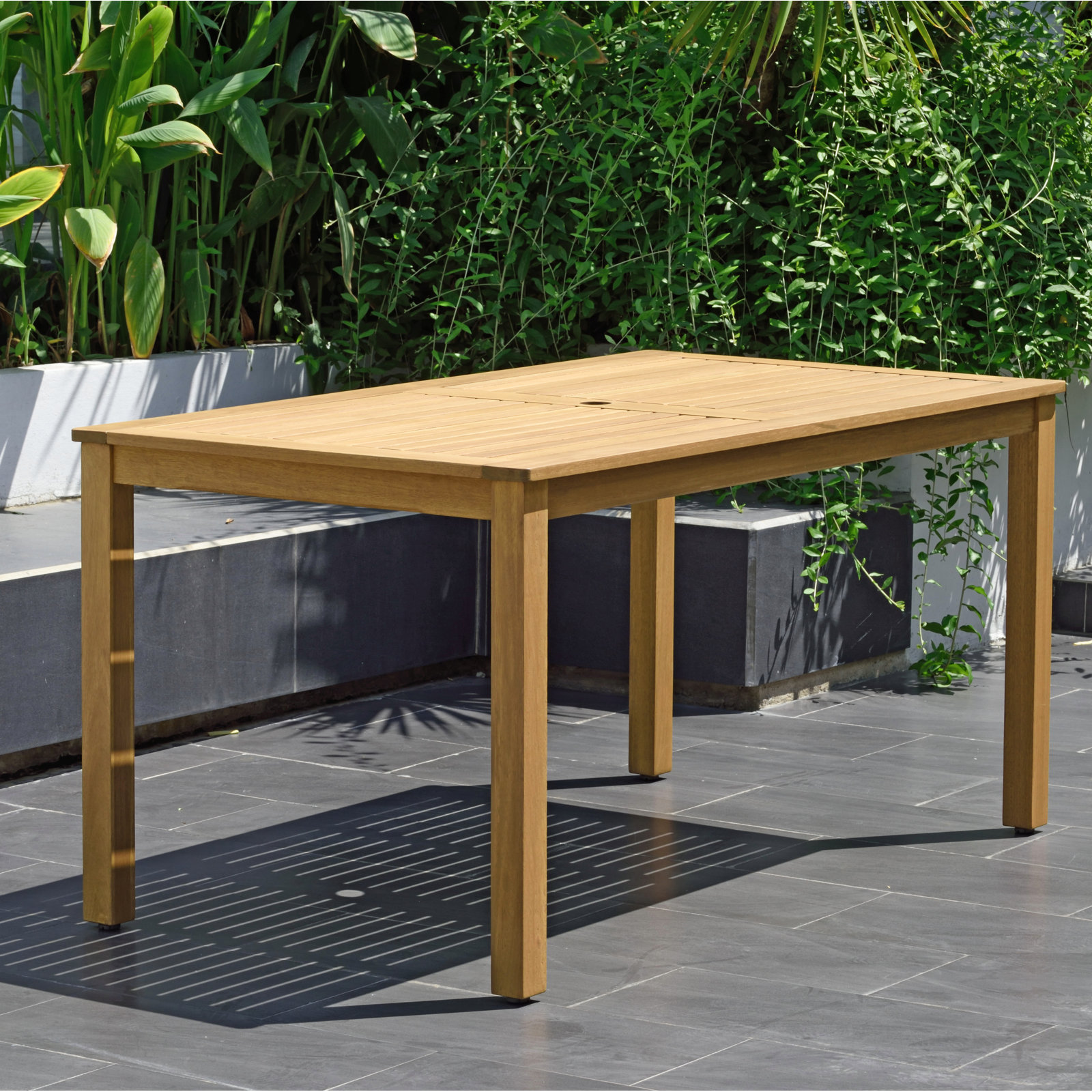 Alyisa 59" Eucalyptus Patio Dining Set