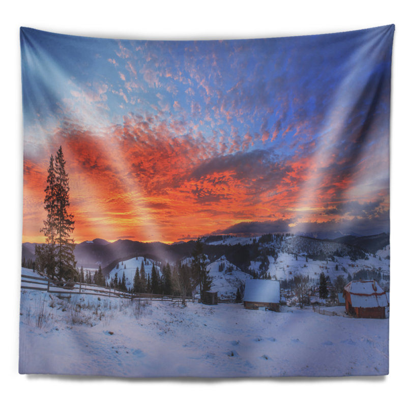 Polyester Tapestry, 78" H x 92" W