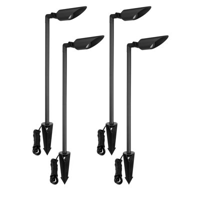 Projecteur de paysage basse tension 12 V CA / CC avec une ampoule Mr16, longues tiges de 11,8 po, base Gu5.3 de 50 W maximum