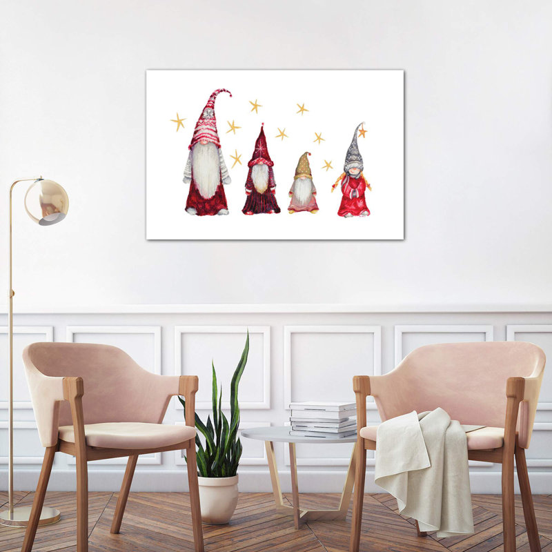 Gnome Family by Janice Gaynor - Wrapped Canvas Print, 101.6 cm H x 66.04 cm W x 1.91 cm D