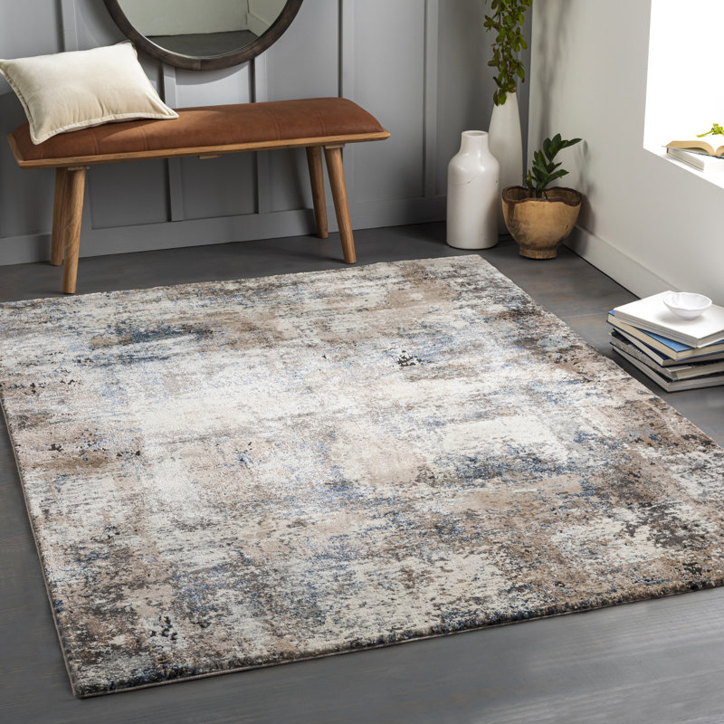 Brod Abstract Indoor Rug, Rectangle 7'10" x 10'
