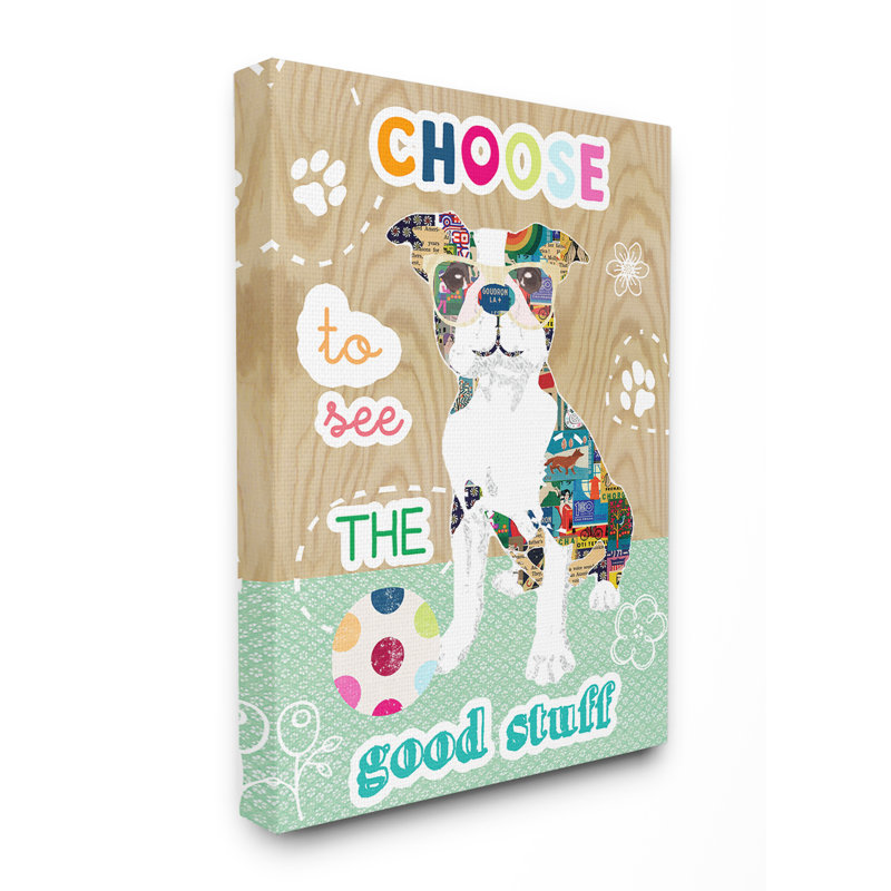 « good stuffs dog dog », impression, Toile tendue, H 20 po x l 16 po