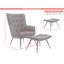 Jessamine Armchair with Footstool-521194948