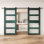 Portes de grange non assemblées et finies en verre à 4 verres de 32 po x 84 po Homquer Royal Pine