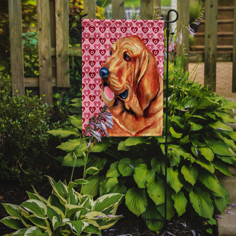 Drapeau de jardin à 2 côtés Avariella Cooper Love and Hearts, Limier