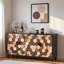 Buffet Buffet avec motif nid d'abeille et pieds en bois de pin
