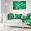 Coussin lombaire en aquarelle foncé Abstract