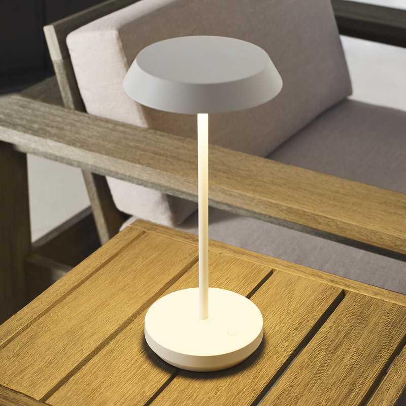 Tepa Accent Rechargeable Table Lamp, Matte White