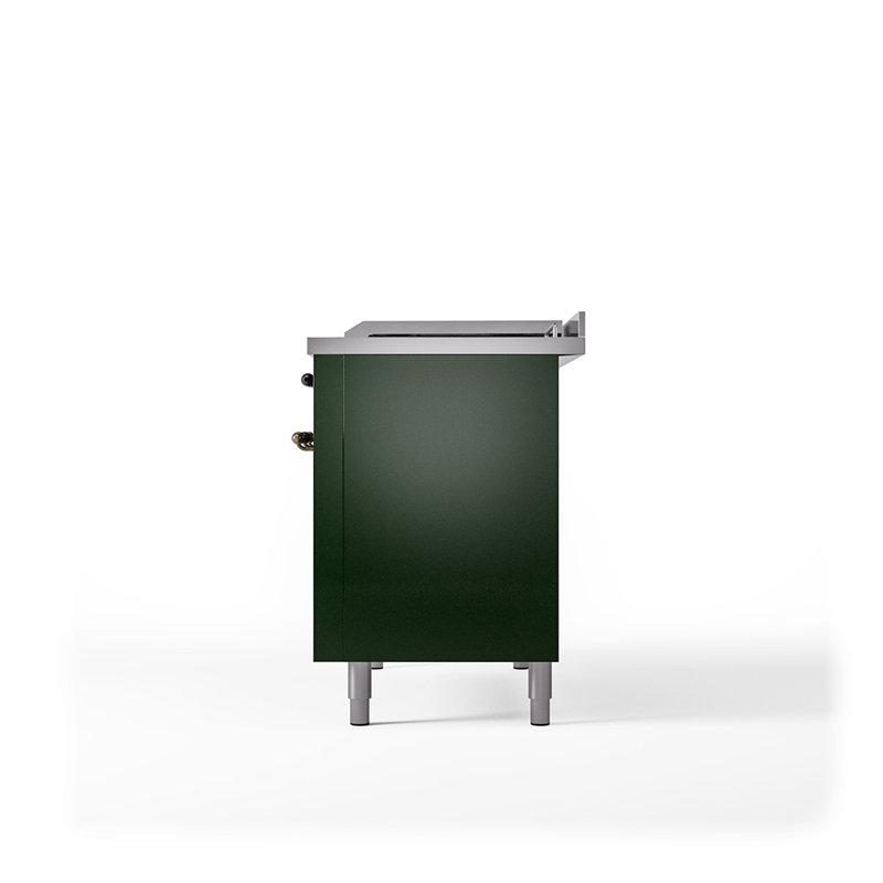 ILVE Nostalgie II 48 Dual Fuel Range, Emerald Green/Bronze, Natural Gas