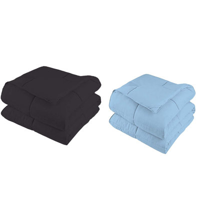 Ensemble de 2 édredons en duvet synthétique, édredon en microfibre ultra doux et literie légère et hypoallergénique toutes saisons
