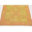 Tapis de zone en laine orange/vert 2 pi 6 po x 4 pi noué la one-of-kind main Elland