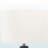 Frida Standard Concrete Table Lamp in Blue and Ivory Shade, 24.85'' H X 14.76'' W X 14.76'' D