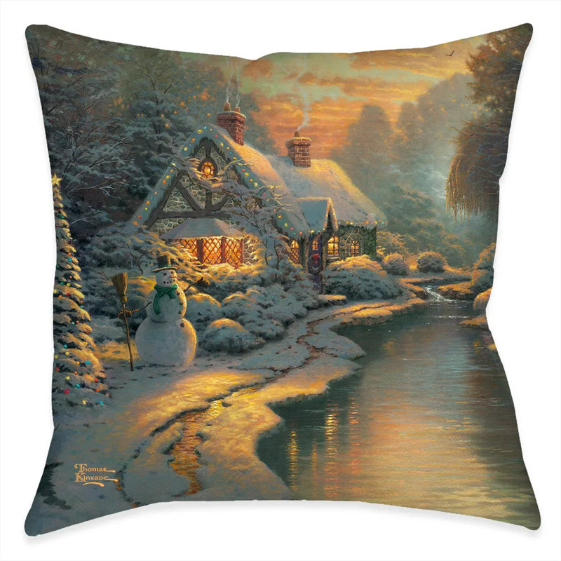 Coussin Thomas Kinkade