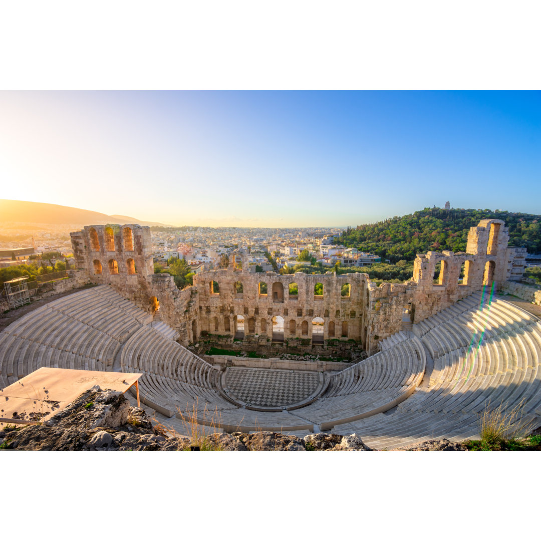 Das Theater des Herodion Atticus - Leinwanddrucke auf Leinwand