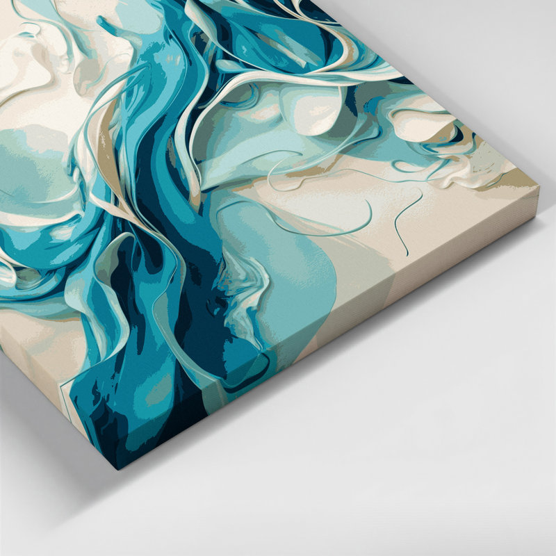 Art mural sur toile Lyrical Abstraction 90, H 11 po x l 14 po