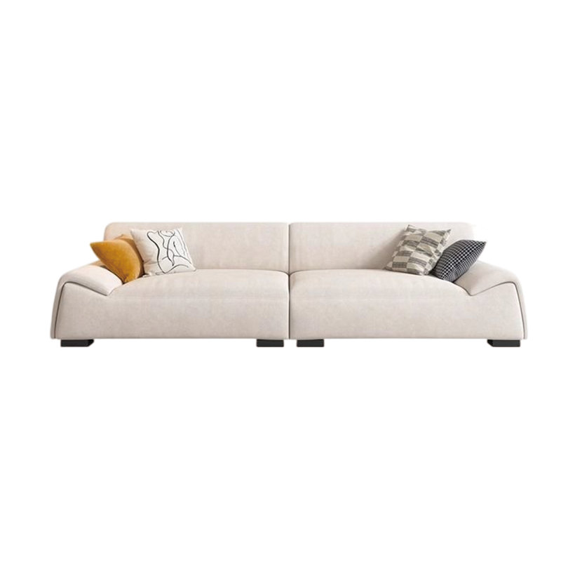 Italian light luxury simple sofa, 30.7" H x 137.79" W x 37" D, 5