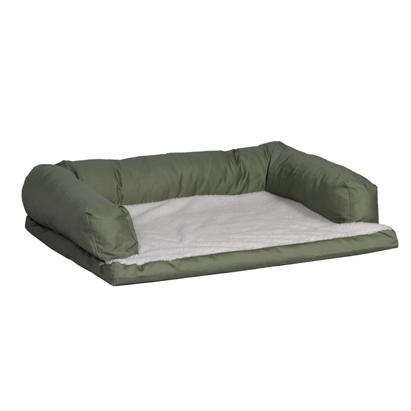 Style de meuble pour chien de canapé orthopédique e’sensuals quiet time, Grand (l 40 po x P 30 po x H 9 po), Sauge vert