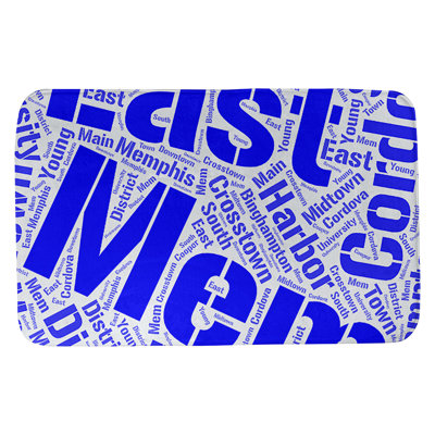 Memphis Memory Foam Non-Slip Bath Rug