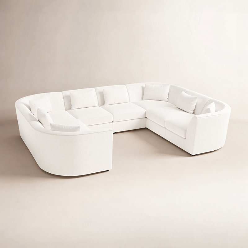 Krista Modular Sectional, Nomad Snow Crypton Chenille