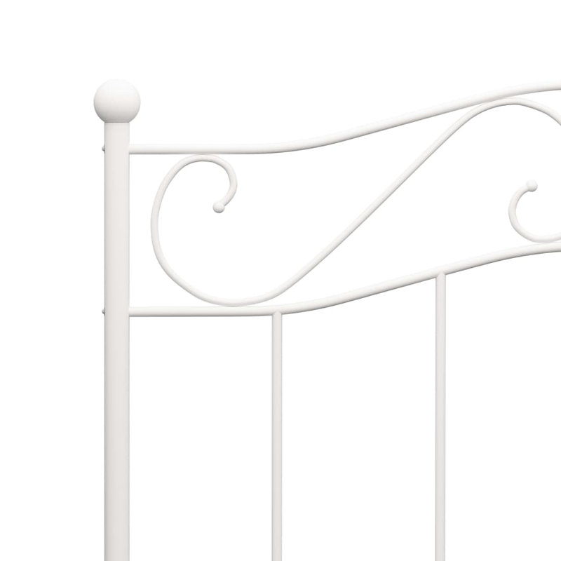 Vankirk Metal Bed, White, 90 x 200 cm