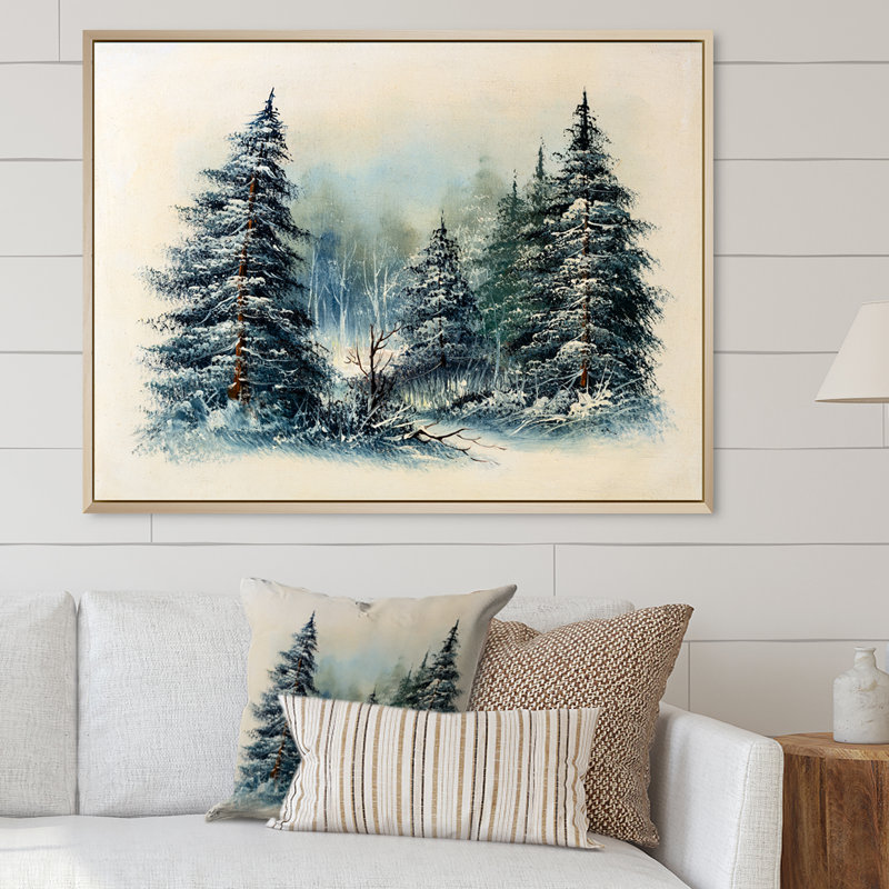 Obispo - Art mural sur toile traditionnel, H 24 po x l 36 po x P 1 po, Cadre flottant brun