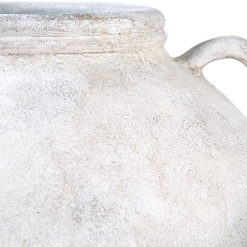 Earthernware Floor Vase, 24.5" H x 17.5" W x 17.5" D