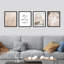 «Life Is A Adventure Wildflowers Floral Botanical», impression sur papier 4 pièces-97782189-97782190