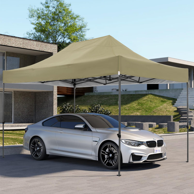 Canopy 10x15 Pop up Canopy Commercial Heavy Duty Canopy Tent , Khaki