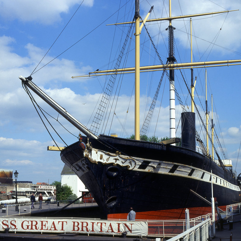 S.S.Great Britain At Bristol, England by Nickos - Wrapped Canvas Print, 30cm H x 30cm W x 3.8cm D