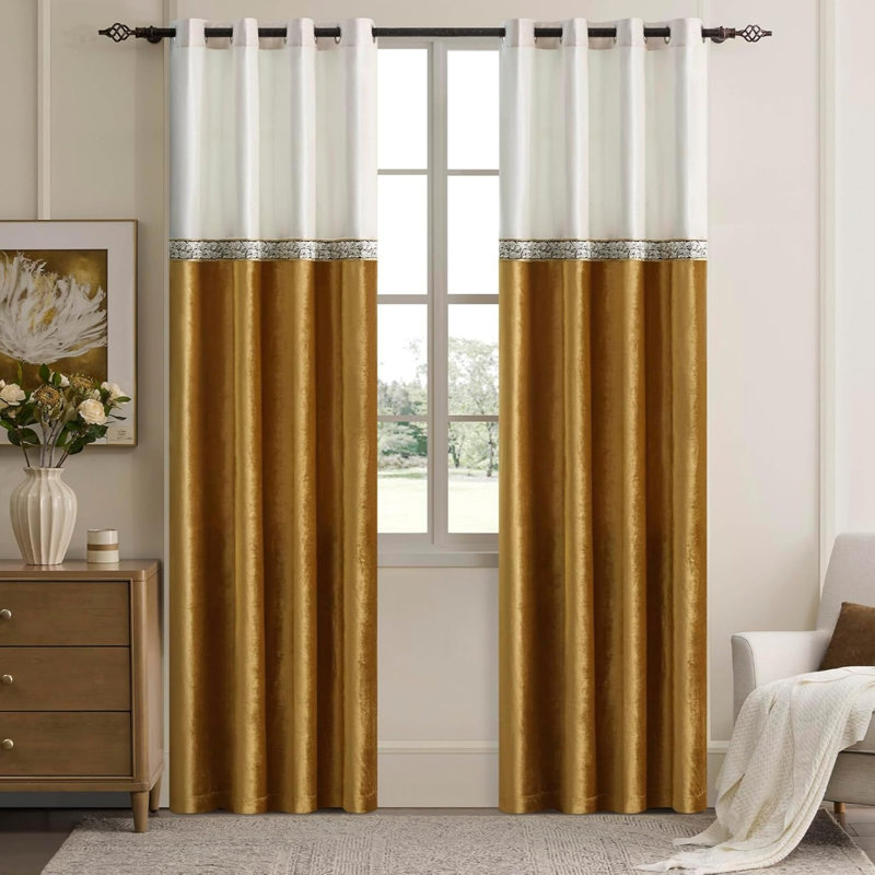 Velvet Room Darkening Curtain Panel Pair