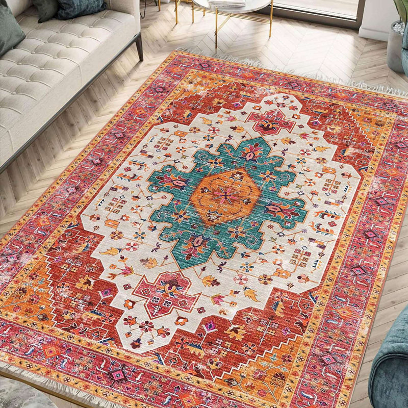 Bohemian Tribal Medallion Area Rug