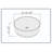 Ceramic Vitreous China Circular Vessel Bathroom Sink