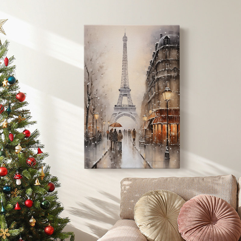 Art des Fêtes de Noël - Toile tendue avec châssis DLVII, H 48 po x l 32 po