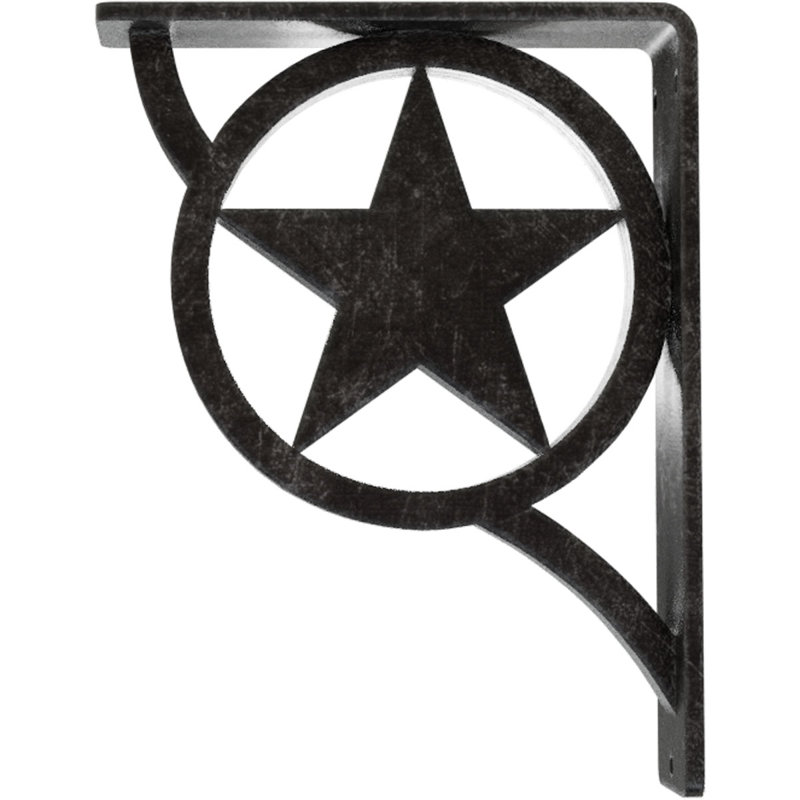 Support en fer forgé Austin, Argent antique, H 8 po x l 2 po x P 5,5 po