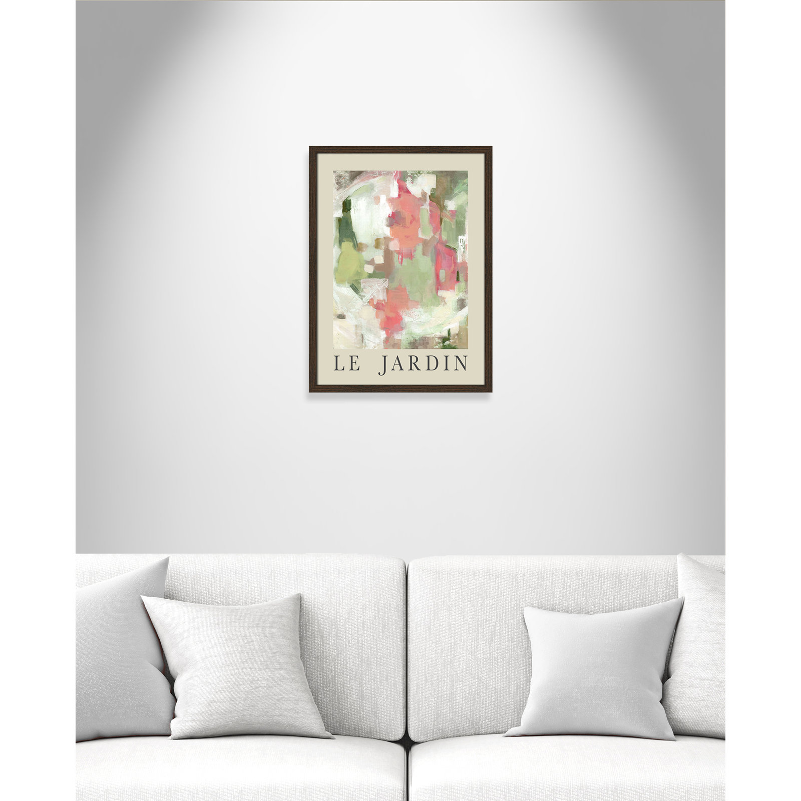 Botanical Poster Collection " Le Jardin " by Carol Robinson, No, Walnut Single Picture Frame, 23" H x 17" W x 0.75" D