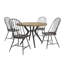 Ensemble de table ronde et de chaises en bois à deux broches Stehle-1842450581-1842450582