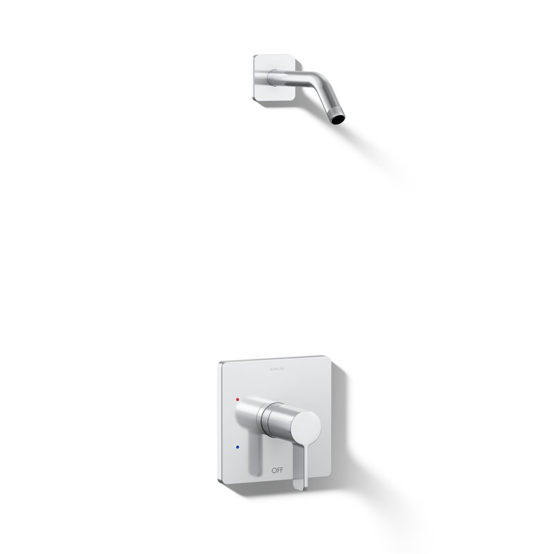 Parallel Shower Trim Set, Polished Chrome