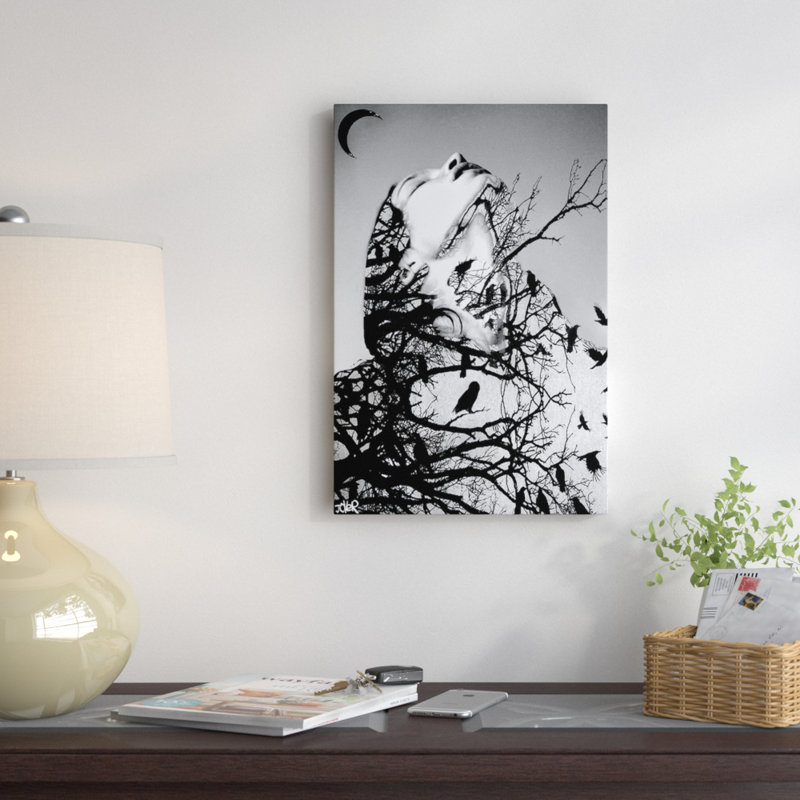 «Don't Look Down», impression sur toile, H 12 po x l 8 po x p 0,75 po, Pas de tapis, Toile tendue