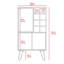 Rocklin Bar Cabinet low and compact
