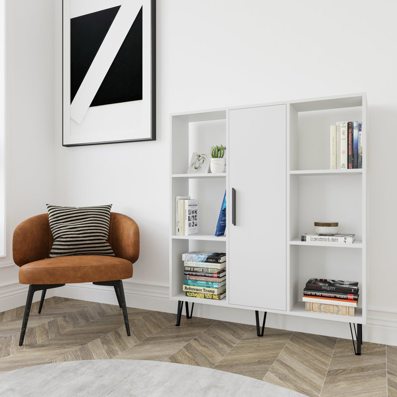 Reynaud Storage Bookcase, White