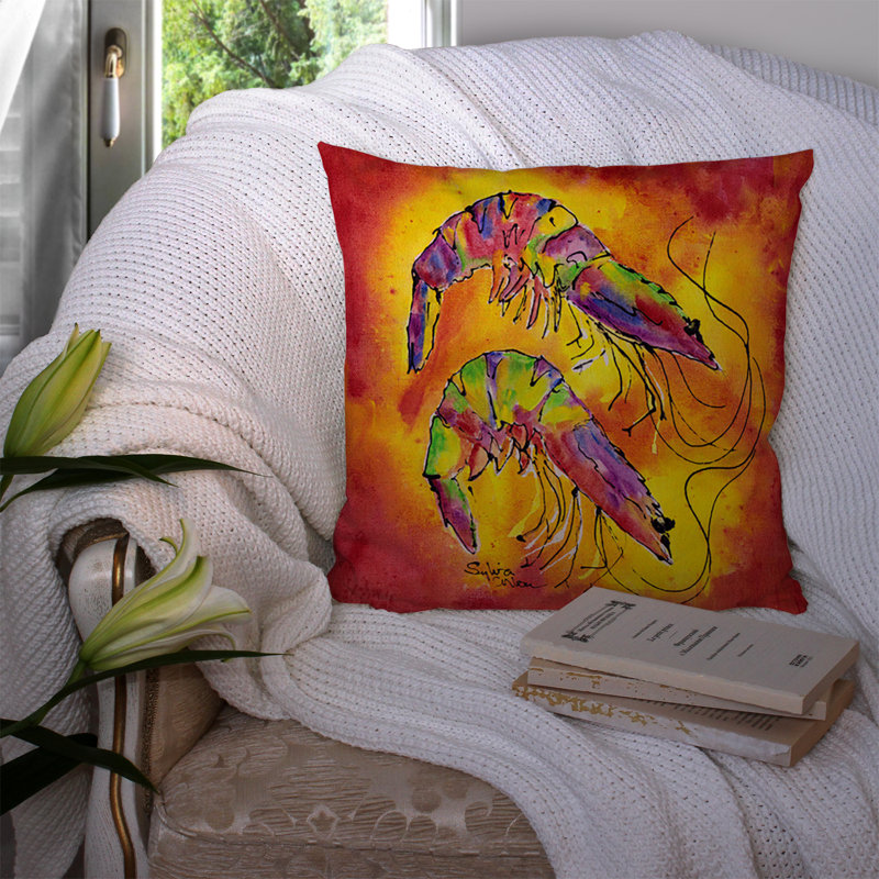 Coussin intérieur/extérieur crevette
