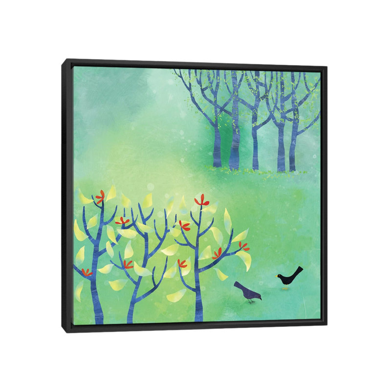 « April » par Nic squirrell-impression, H 37 po x l 37 po x P 1,5 po, Pas de tapis, Toile avec cadre noir