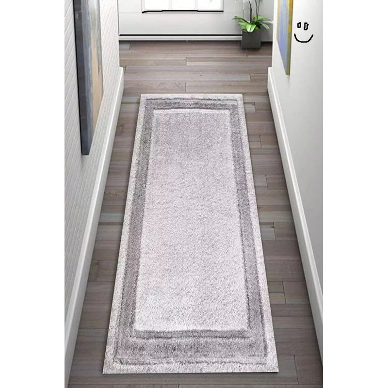 Saiko Solid Colour Machine Tufted Shag Area Rug, Rectangle 60cm x 110cm