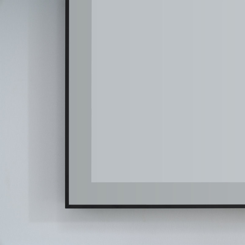 Edlun Bathroom Framed LED Mirror Anti-Fog With Dimmable Light Touch Sensor And Memory Function, 28" x 60", Gold