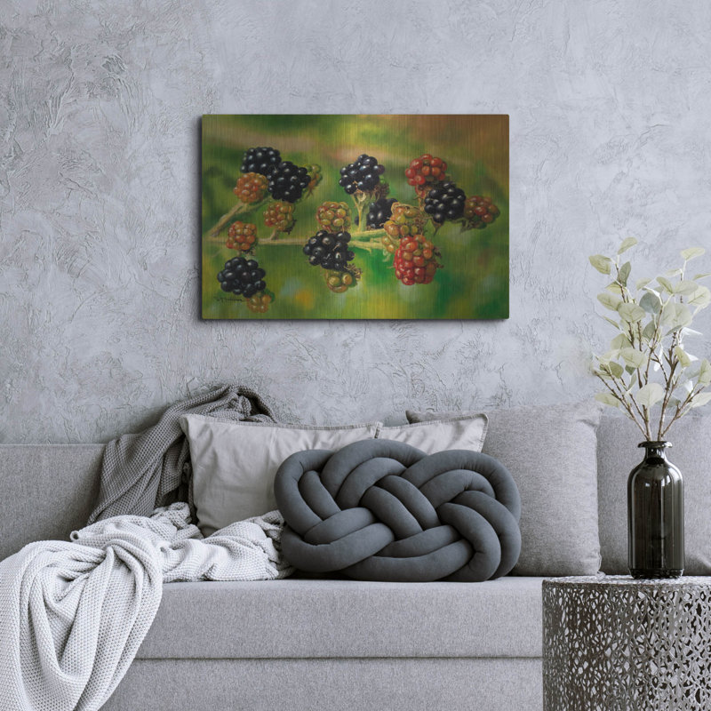 «Blackberries» par Bill Makinson, H 24 po x l 36 po