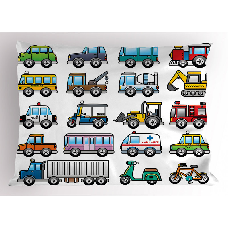Truck Polyester Sham Set, King