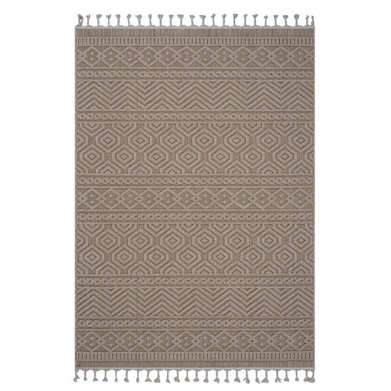 Tapis géométrique intérieur / extérieur, Rectangle 4 pi x 6 pi 2 po