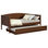 Lit de jour simple en bois avec couchette Bozeman