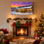 Marché de Noël de Noël, ensemble de 3 impressions sur toile, scène de soirée de Noël-1301647568